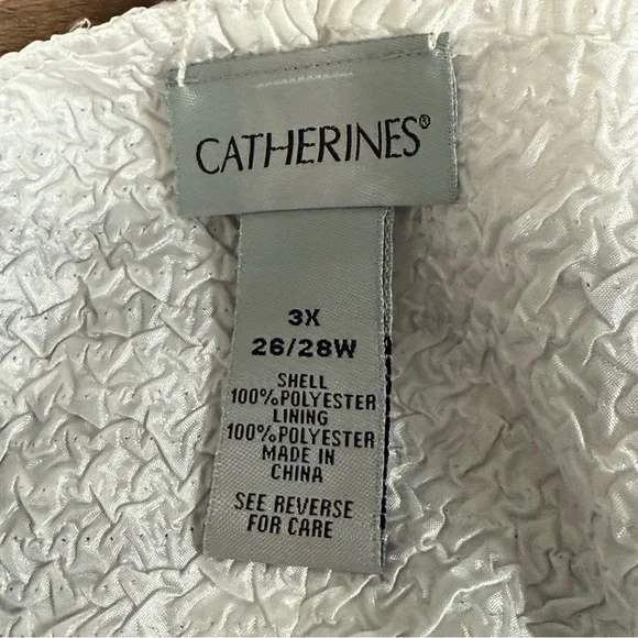 Catherines 3X 26/28W Black White Textured Open Front Kimono Cardigan Wrap - Picture 5 of 7